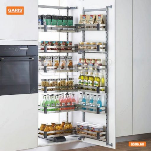 Hệ giá kho 6 tầng inox hộp GARIS GS06.60 - 1