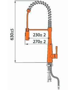 Vòi rửa tay nóng lạnh inox cao cấp GARIS MF04E - 14 Vòi rửa tay nóng lạnh inox cao cấp GARIS MF04E - 13