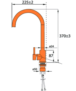 Vòi rửa tay nóng lạnh Garis MF05E - 14 Vòi rửa tay nóng lạnh Garis MF05E - 13