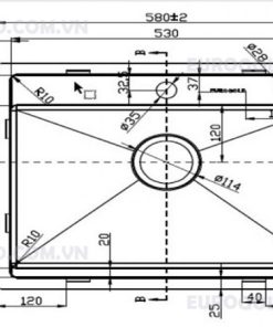 CHẬU RỬA BÁT EUROGOLD EUS55848 - 13