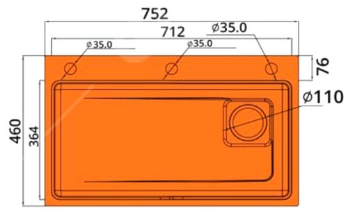 Chậu rửa chén bát Garis GS11.75 - 3