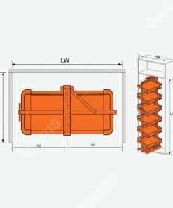 Giá để giày thông minh 360 độ Garis GW44R - 12 Giá để giày thông minh 360 độ Garis GW44R - 11