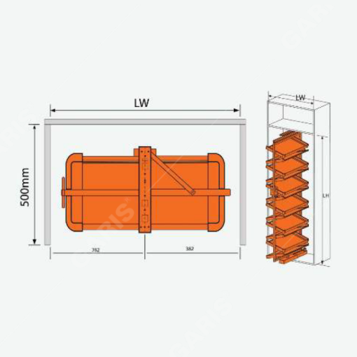 Giá để giày thông minh 360 độ Garis GW44R - 3