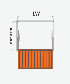 Giá treo quần âu hình chữ nhật Garis GW04.7R - 12 Giá treo quần âu hình chữ nhật Garis GW04.7R - 11