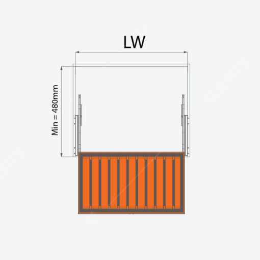 Giá treo quần âu hình chữ nhật Garis GW04.6R - 3