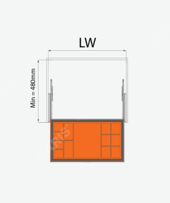 Ngăn kéo đựng đồ cao cấp Garis GW08.6R - 10 Ngăn kéo đựng đồ cao cấp Garis GW08.6R - 9