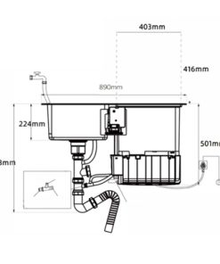 Texgio Dishwasher TGWFS64B - 5 Bộ Liền Chậu, Sấy Khí Nóng - 29