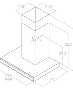 Máy hút mùi áp tường Elica ADÉLE BL MAT/A/60 PRF0167318 - 10 Máy hút mùi áp tường Elica ADÉLE BL MAT/A/60 PRF0167318 - 9