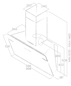 Máy hút mùi áp tường Elica L'ESSENZA BL/A/90 PRF0117374A - 11