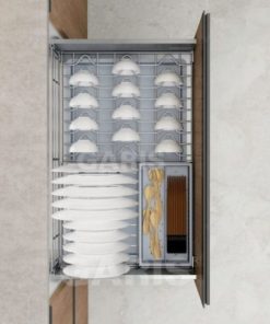 Giá đựng bát đĩa cánh kéo giảm chấn GARIS MD02.70V - 12 Giá đựng bát đĩa cánh kéo giảm chấn GARIS MD02.70V - 11