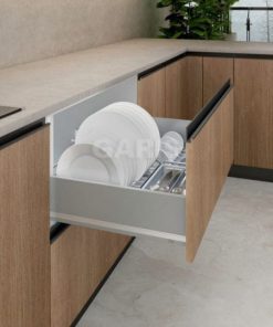 Giá đựng bát đĩa cánh kéo giảm chấn GARIS MD02.80V