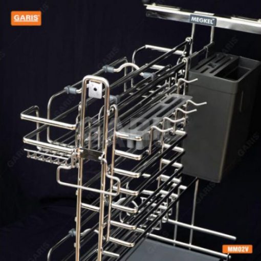 Giá dao thớt gia vị chai lọ Garis MM02.30V - 5