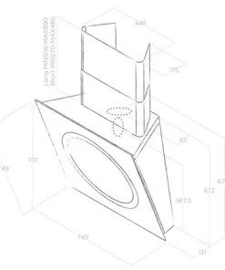 Máy hút mùi áp tường Elica OM AIR WH/F/75 PRF0094734 - 16 Máy hút mùi áp tường Elica OM AIR WH/F/75 PRF0094734 - 15