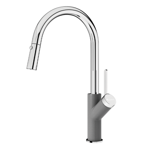 VÒI RỬA BÁT RÚT DÂY KONOX PONTE GREY - 1