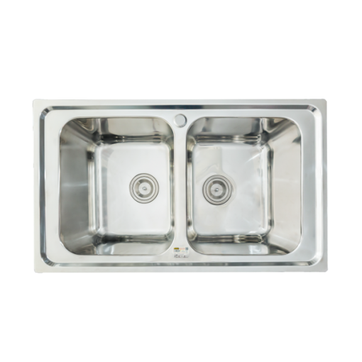 European sink Premium KS8650 2BSiphon, giá úp bát inox KONOX - 1