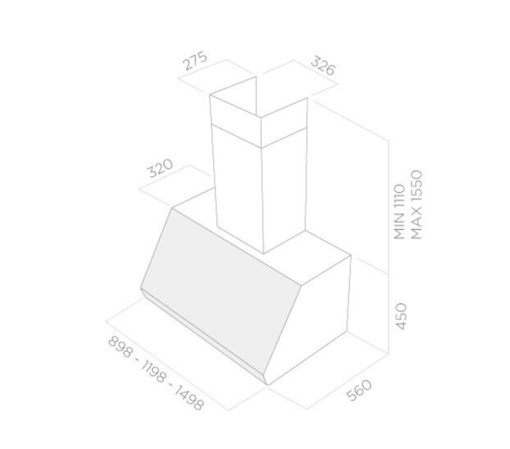 Máy hút mùi Elica PRO EUROPA IX/A/150 PRF0051796A - 3
