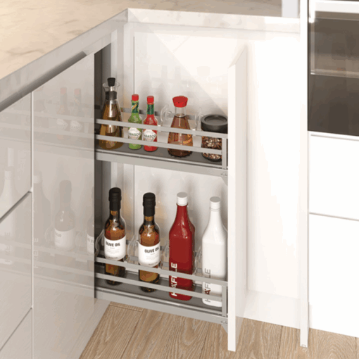 Rổ kéo để chai lọ OMERO 150 Hafele 549.20.891 - 11