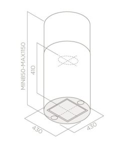 Máy hút mùi đảo Elica TUBE ISLAND IX/A/43 PRF0009572A - 12 Máy hút mùi đảo Elica TUBE ISLAND IX/A/43 PRF0009572A - 11