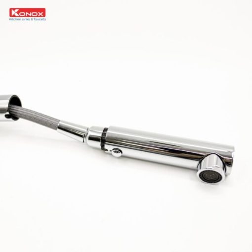 VÒI RỬA BÁT RÚT DÂY KONOX ARTAN BLACK - 8