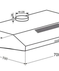 Máy Hút Mùi Eurosun EH-60CF19B - 146 Máy Hút Mùi Eurosun EH-60CF19B - 145