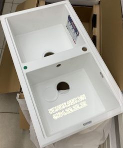 Granite sink Phoenix 860 White SilverSiphon, giá úp bát inox KONOX - 114 Granite sink Phoenix 860 White SilverSiphon, giá úp bát inox KONOX - 113