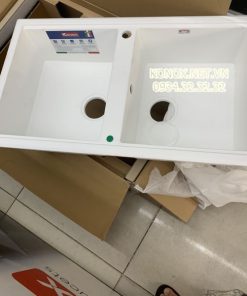 Granite sink Phoenix 860 White SilverSiphon, giá úp bát inox KONOX - 120 Granite sink Phoenix 860 White SilverSiphon, giá úp bát inox KONOX - 119