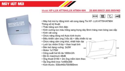 Máy Hút Mùi Phẳng KAFF KF-LUX AT90H - 5