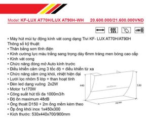 Máy Hút Mùi Phẳng KAFF KF-LUX AT90H - 13