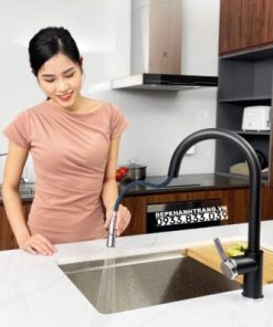 Chậu rửa bát KONOX Granite Sink Ruvita 680 Black - 18 Chậu rửa bát KONOX Granite Sink Ruvita 680 Black - 17