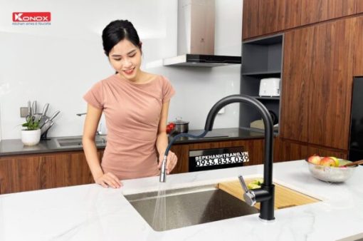 Chậu đá Konox Granite Sink Naros 760S GREY - 17