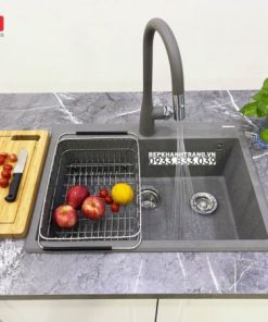 Chậu rửa bát KONOX Granite Sink Ruvita 680 Grey - 21