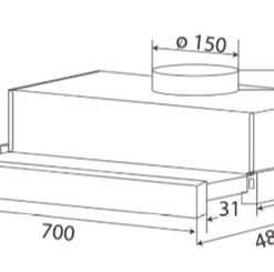 MÁY HÚT MÙI KAFF KF-TL700ST - 19