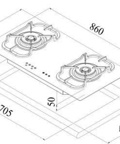 BẾP 2 GAS DUDOFF GAIA 02Z3 - 9
