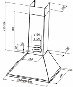 MÁY HÚT MÙI FABER SYNTHESIS 60 - 5