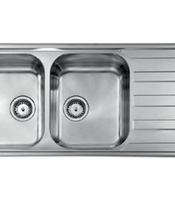 CHẬU RỬA 2 HỐ CÓ BÀN ROSIERES 010017 CRISTAL