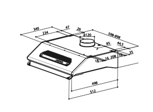 MÁY HÚT MÙI ÂM TỦ FABER 2726-70 - 3