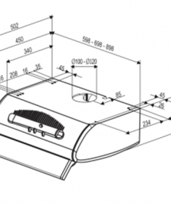 MÁY HÚT MÙI FABER MILLENNIO 90 - 6 MÁY HÚT MÙI FABER MILLENNIO 90 - 5