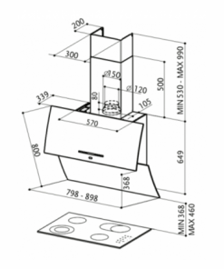MÁY HÚT MÙI FABER MIRROR 80 BLACK - 5