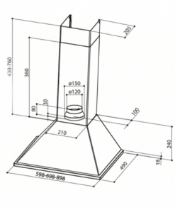 MÁY HÚT MÙI FABER SYNTHESIS 90 - 5