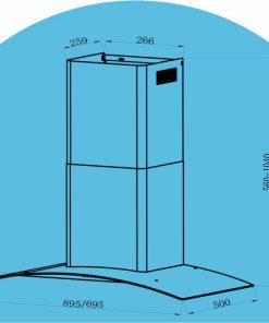 Máy Khử Mùi Ống Khói TOMATE TOM 3670 - 5 Máy Khử Mùi Ống Khói TOMATE TOM 3670