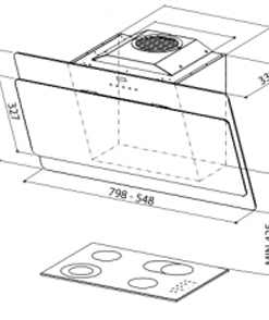 MÁY HÚT MÙI FABER COCKTAIL BLACK - 6 MÁY HÚT MÙI FABER COCKTAIL BLACK - 5