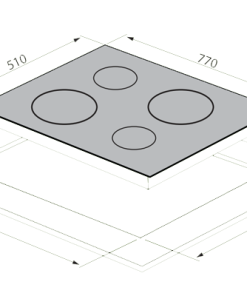 Bếp từ 4 VÙNG NẤU TOMATE TOM 04IP