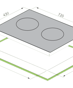Bếp từ TOMATE GH DUO-S2I serie 8