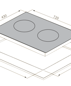Bếp từ hỗn hợp TOMATE GH 8G-02IH