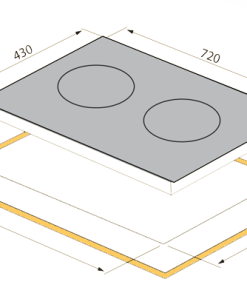 Bếp từ hỗn hợp TOMATE GH DUO-S2I plus