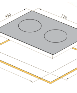 Bếp từ hỗn hợp TOMATE GH DUO-S2IH
