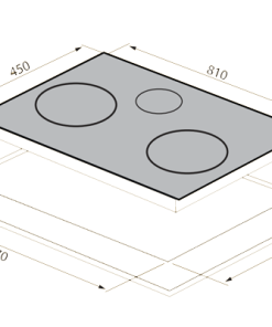 Bếp từ hỗn hợp TOMATE TOM 77IH