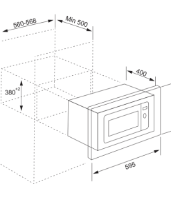 Lò vi sóng âm tủ TOMATE TOM MW-220