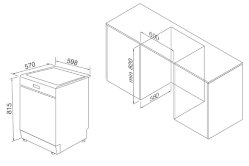 Lò vi sóng âm tủ TOMATE TOM MW-225