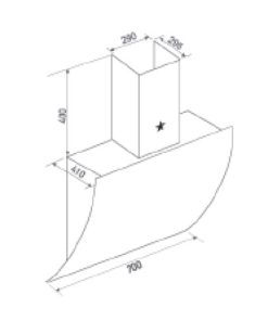 Máy hút khử mùi PRAMIE DE22-700